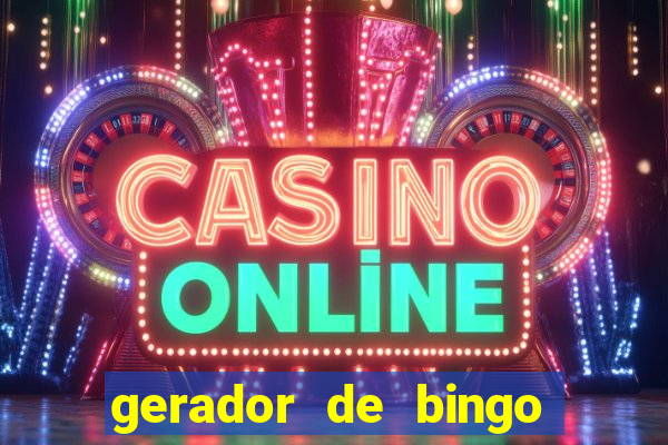 gerador de bingo de palavras